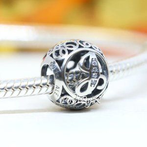 PANDORA Vintage Initial Letter J Charm 791854CZ